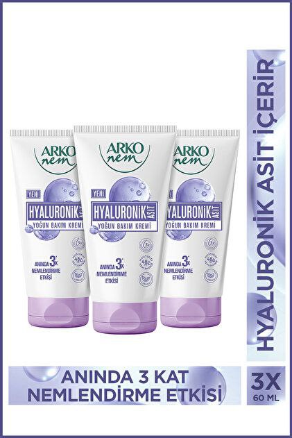 کرم تیوپی دست و صورت آرکو 60 میل Arko Nem Hyaluronik Asit Yoğun Bakım Kremi