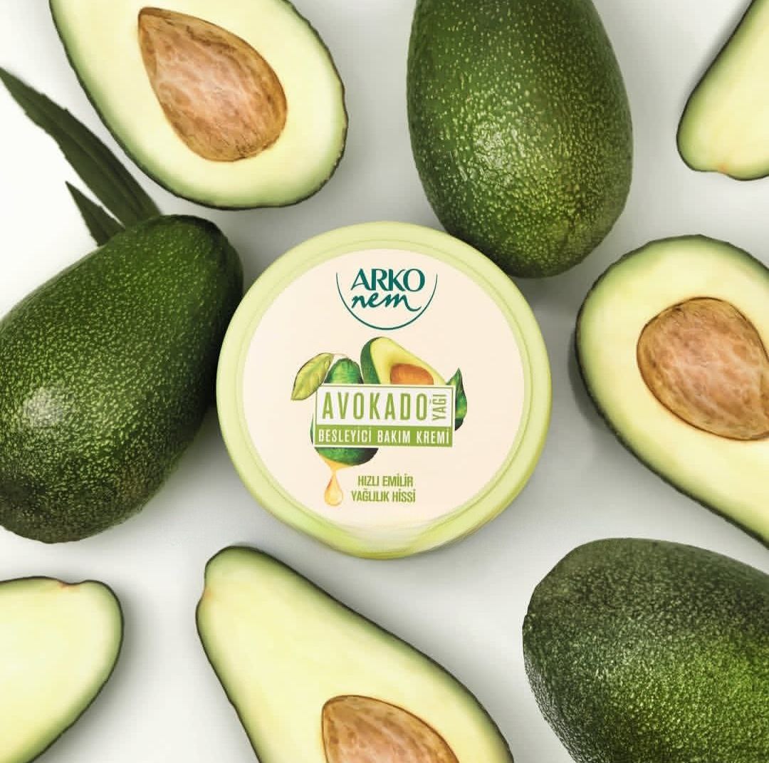 کرم آبرسان دست و صورت آرکو 250 میل  ARKO nem avakado yağı