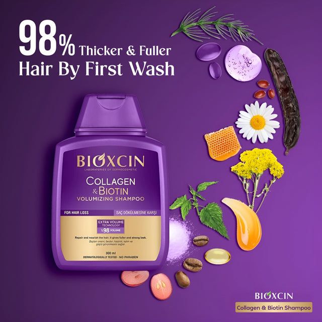 شامپو بیوکسین کلاژن بیوتین Collagen Biotin
