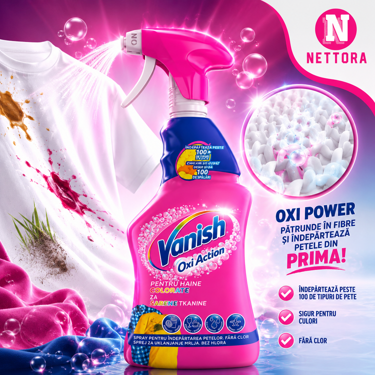 اسپری لکهبر لباس ونیش 3 در 1 (Vanish Oxi Action 3 in 1)