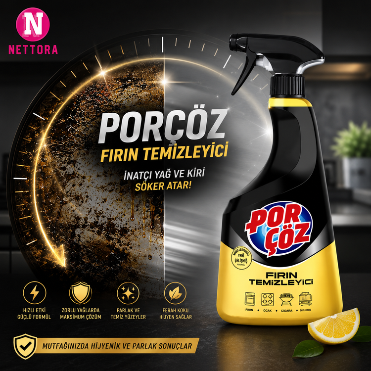 پورچوز چربیبر مشکی (Porçöz Ultra Güçlü Yağ Çözücü)