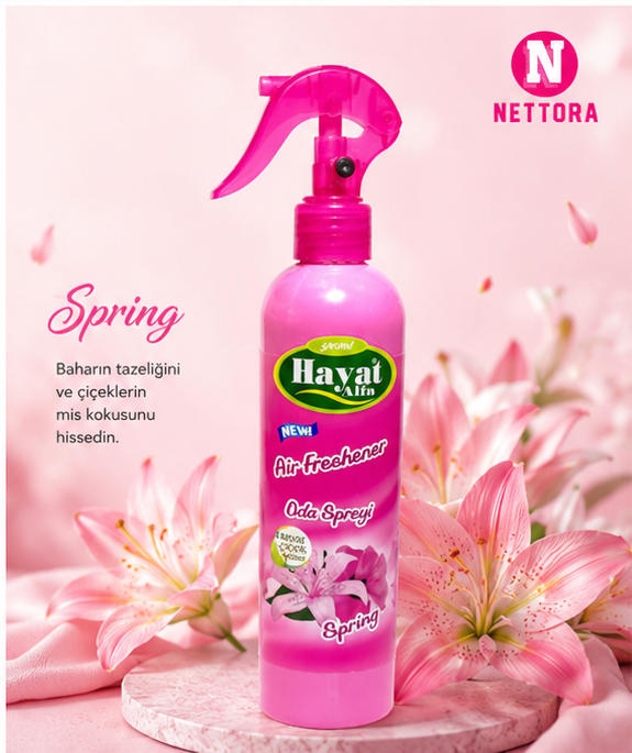 اسپری خوشبوکننده هوا حیات آلفا مدل Spring