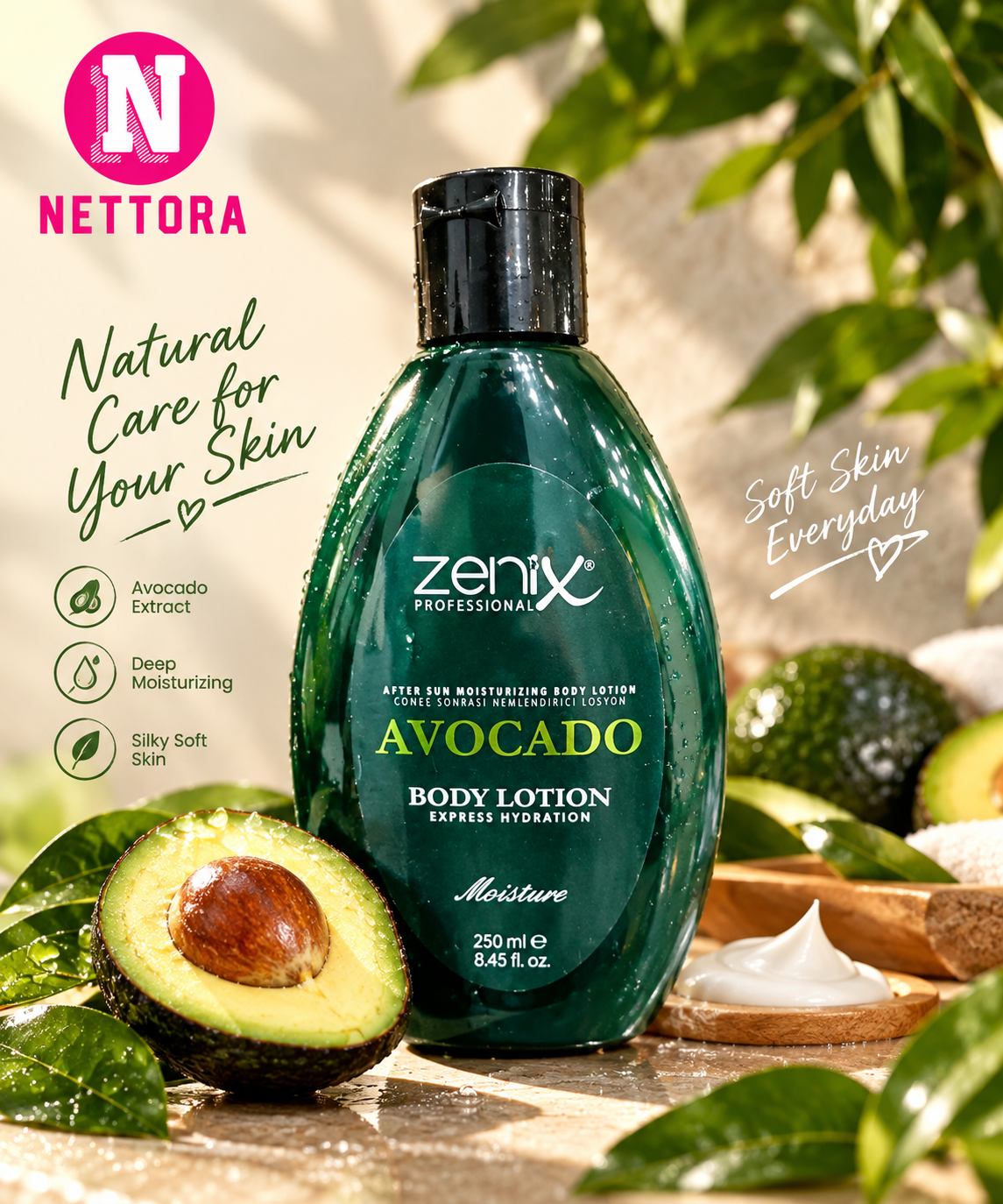 لوسیون بدن زنیکس پروفشنال آووکادو | Zenix Professional Avocado Body Lotion
