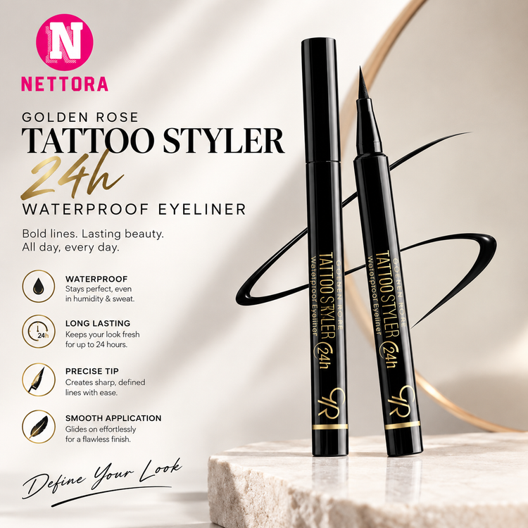 خط چشم مایع تاتو استایلر گلدن رز مدل Tattoo Styler Waterproof Eyeliner