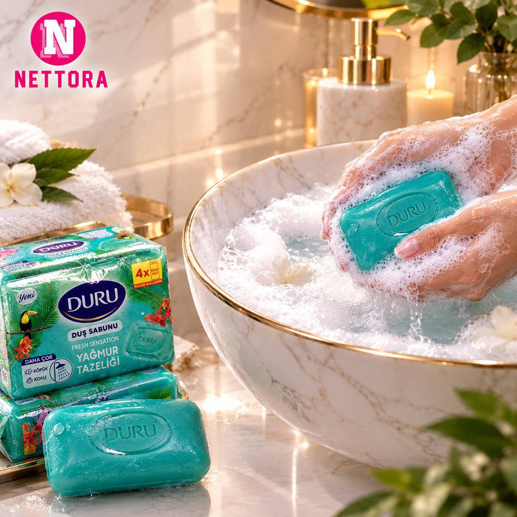 صابون حمام دورو مدل Fresh Sensations رایحه طراوت باران
