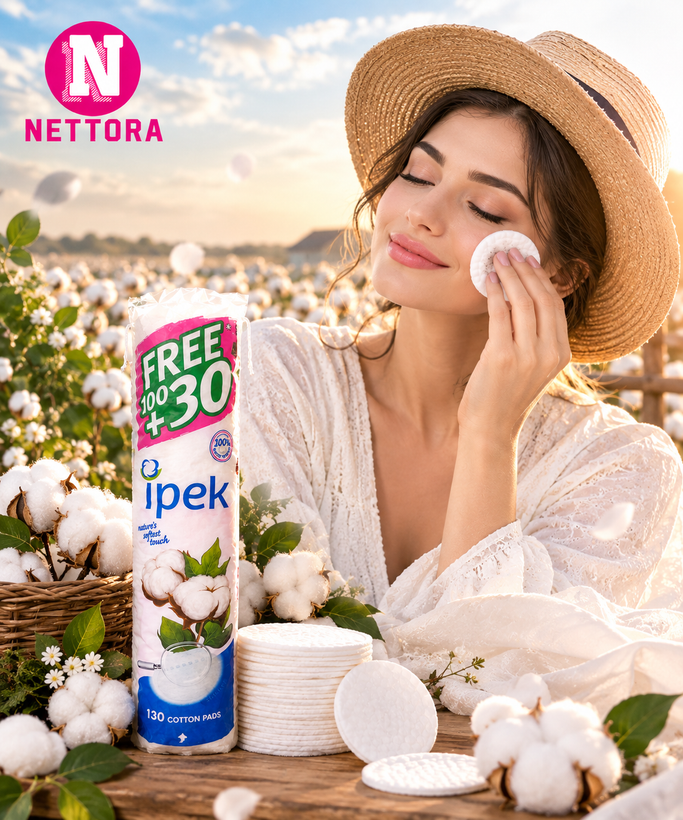 پد آرایش پاککن ایپک ۱۳۰ عددی – Ipek Cotton Pads 100+30