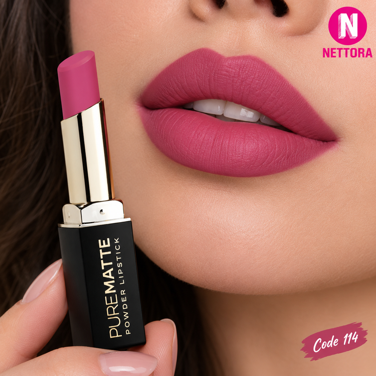 رژ لب جامد پیور مات پودری گلدن رز Golden Rose Pure Matte Powder Lipstick