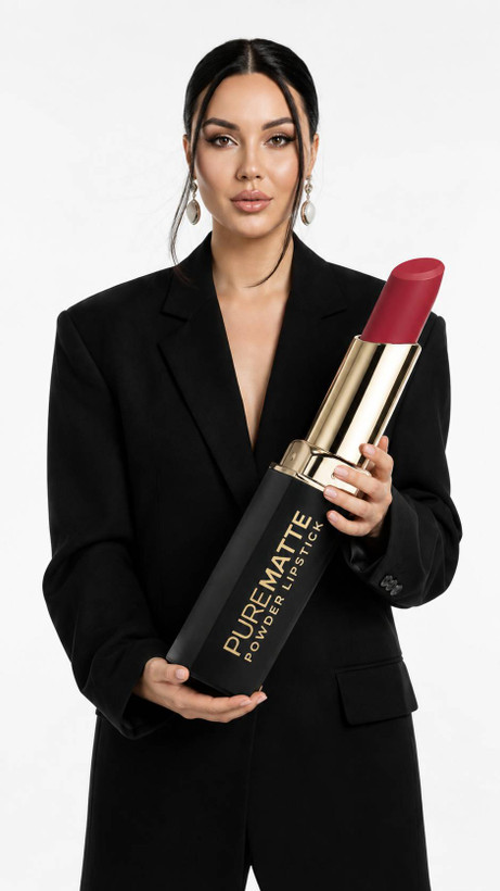 رژ لب جامد پیور مات پودری گلدن رز Golden Rose Pure Matte Powder Lipstick