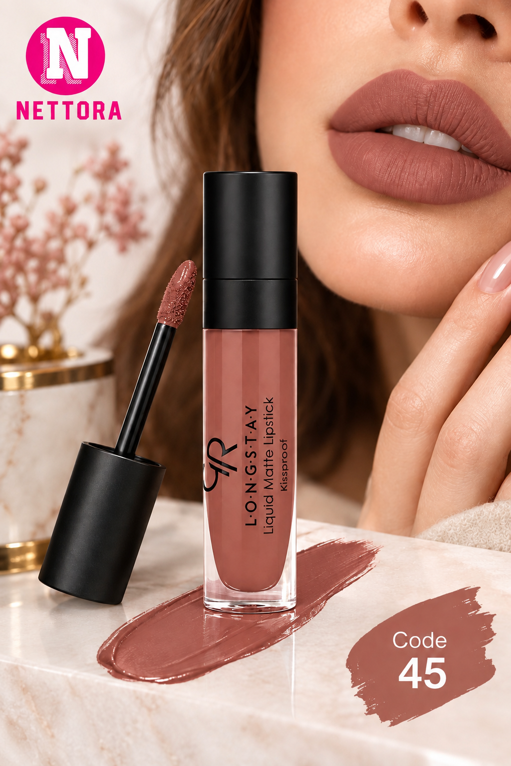 رژ لب مایع مات  بادوام گلدن رز Golden Rose Longstay Liquid Matte Lipstick