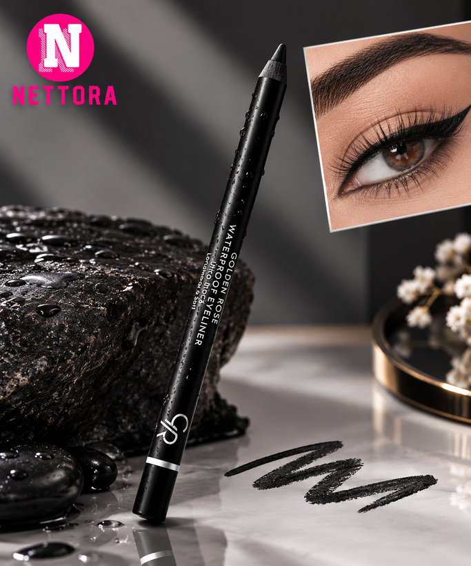 مداد چشم ضد آب گلدن رز مدل Waterproof Eyeliner Ultra Black